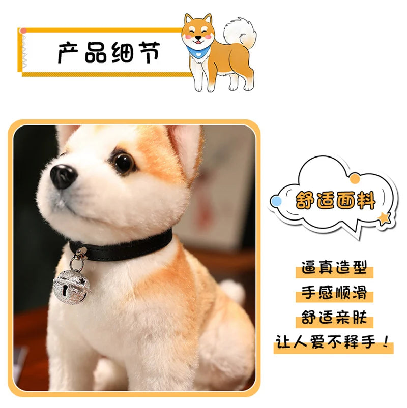 Realistic Akita Dog Plush Stuffed Toy Realistic Akita Dog Plush Stuffed Toy