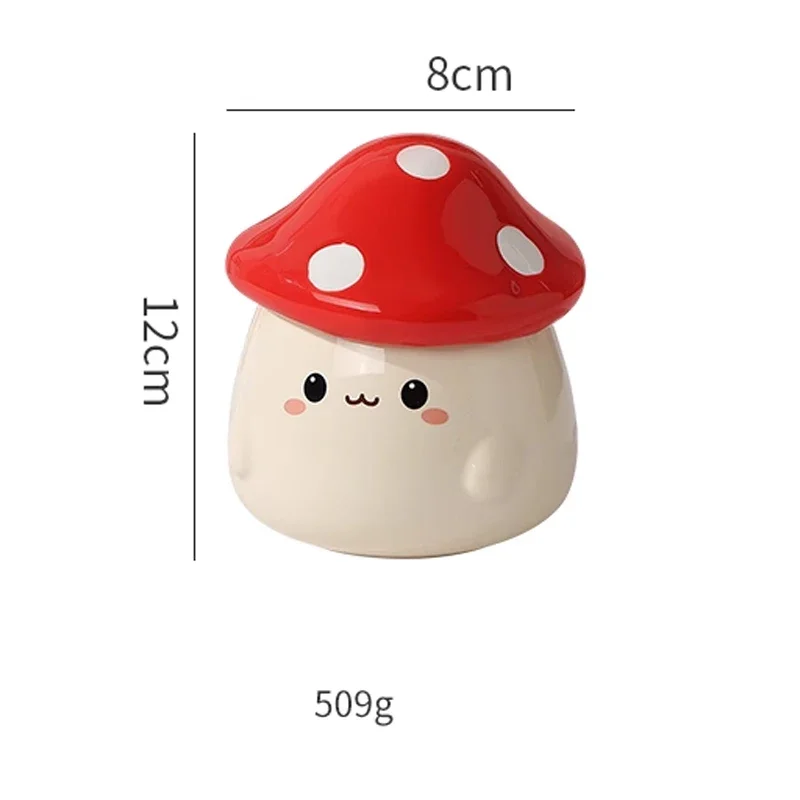 Cute Mushroom Coffee Mug with Lid – 400ML Ceramic Cup Cute Mushroom Coffee Mug with Lid – 400ML Ceramic Cup