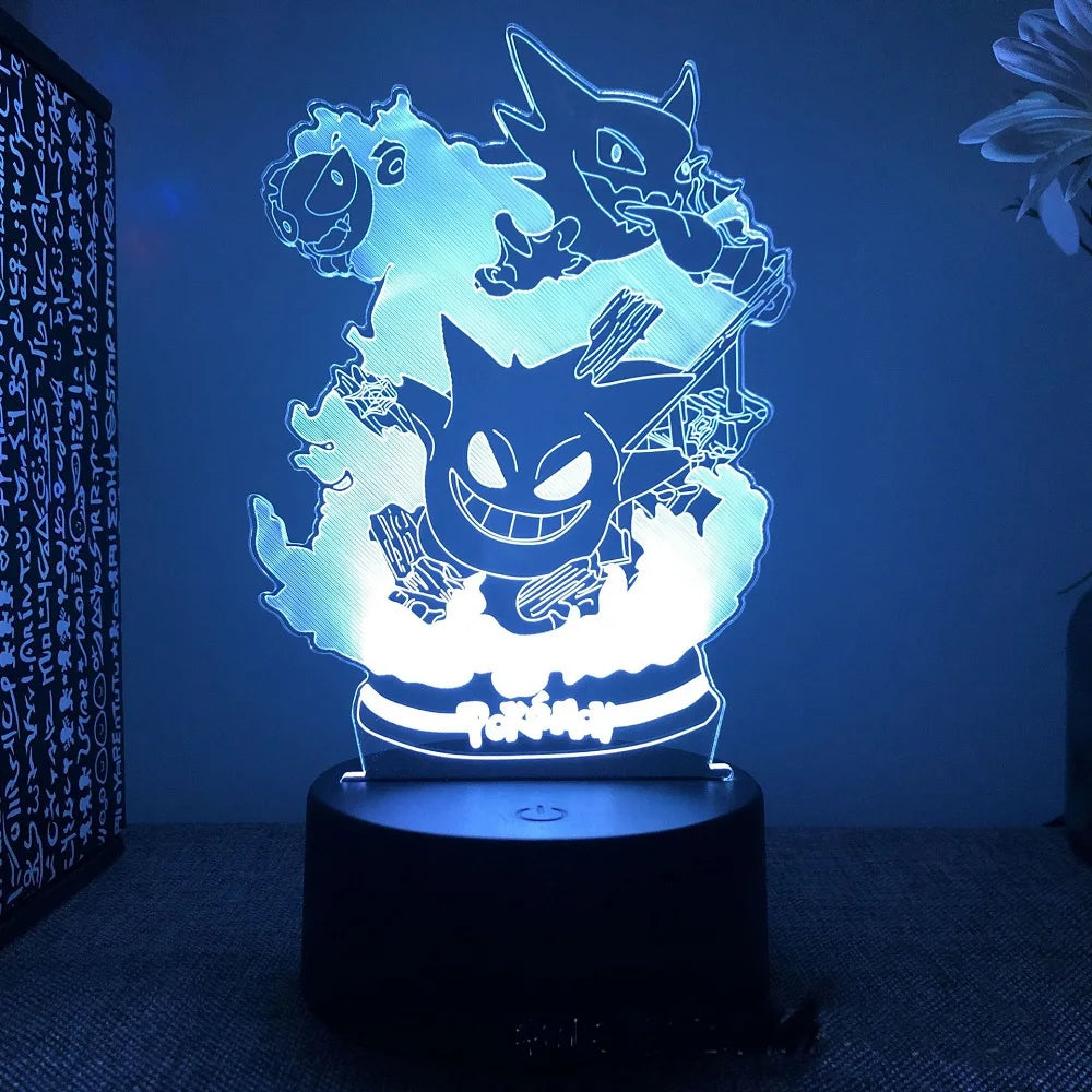 Pokemon Pikachu Charizard 3D LED Night Light Pokemon Pikachu Charizard 3D LED Night Light Furvenzy Silver