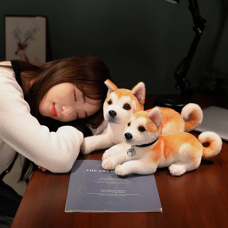 Realistic Akita Dog Plush Stuffed Toy Realistic Akita Dog Plush Stuffed Toy