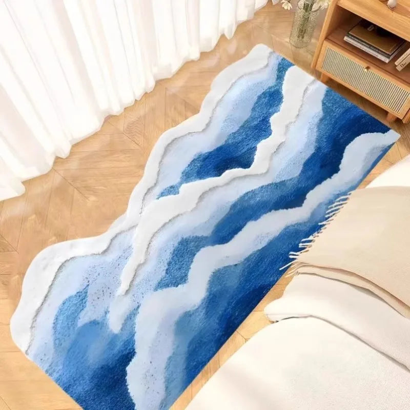 Seawave Bathroom Bedside Rug Carpet Seawave Bathroom Bedside Rug Carpet Furvenzy