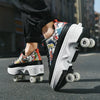Deformation Double Row Roller Skate Shoes2
