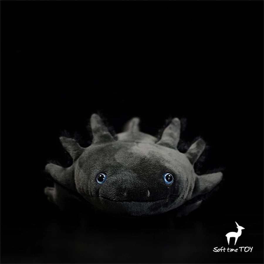 Realistic Black Axolotl Plush Toy – Lifelike Salamander Stuffed Animal Realistic Black Axolotl Plush Toy – Lifelike Salamander Stuffed Animal