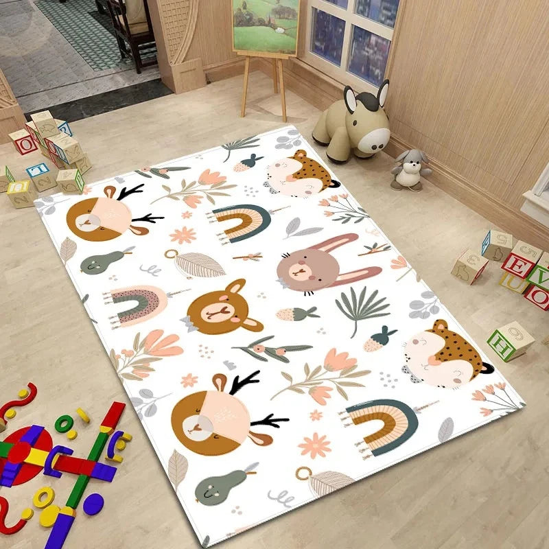 Cartoon Animal Rug Carpet for Kids Bedroom 1