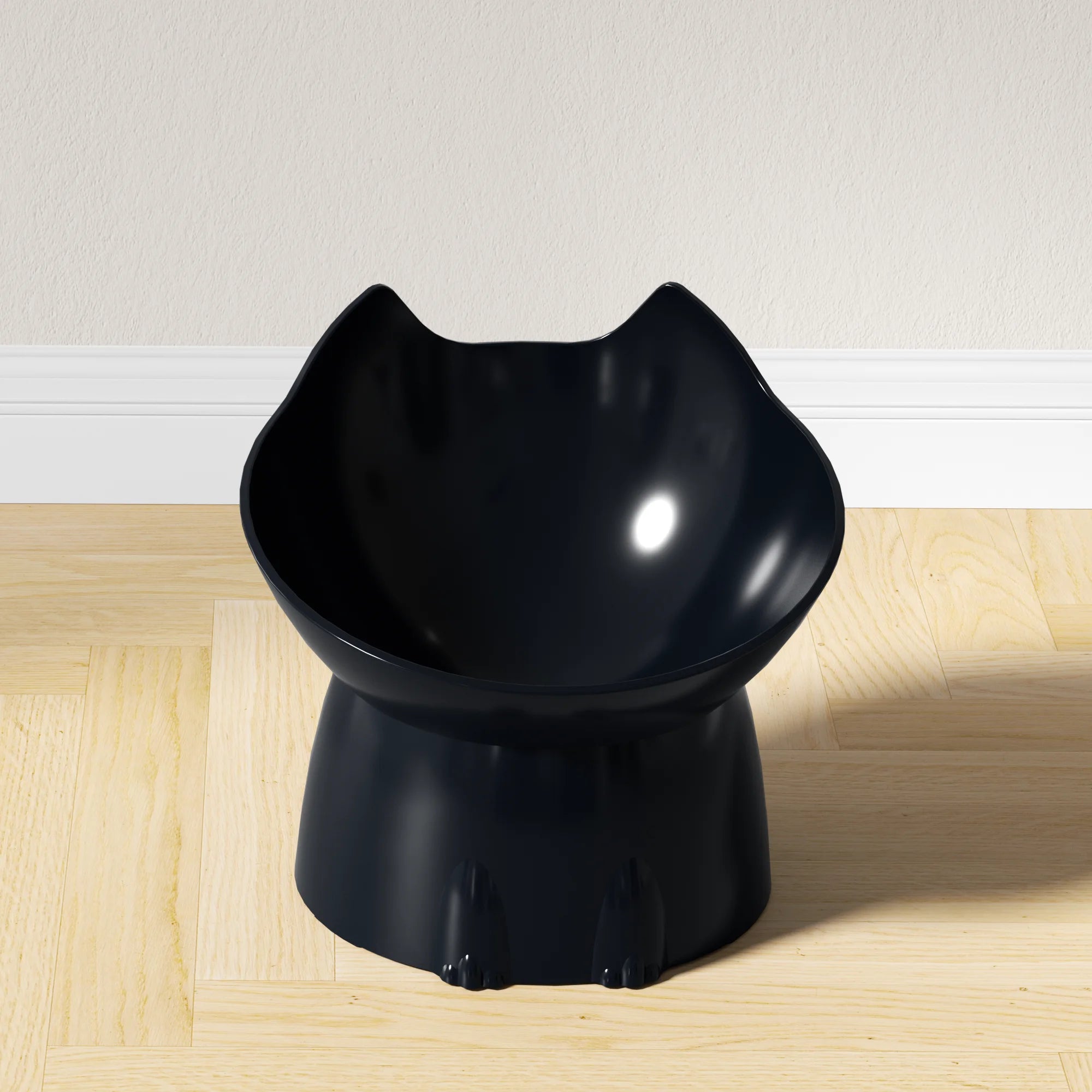 Elevated Cat Bowl Tilted Anti-Tip Feeding Dish Elevated Cat Bowl Tilted Anti-Tip Feeding Dish