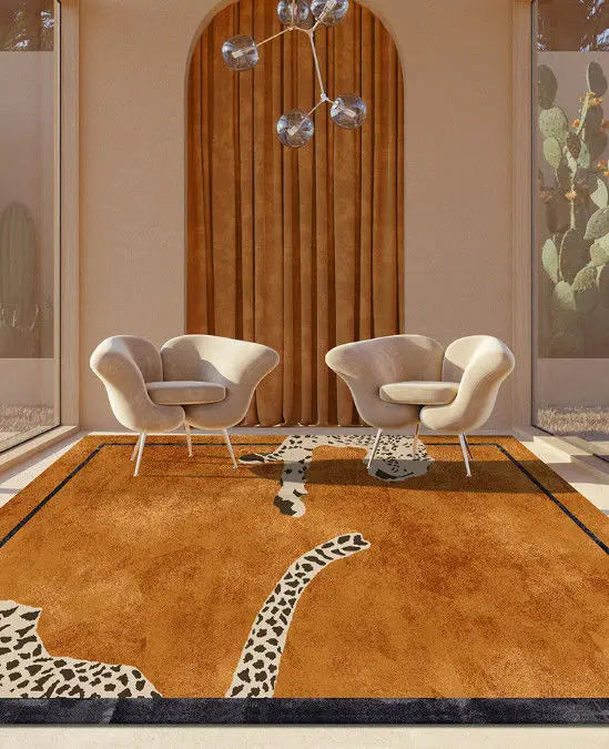 Leopard Print Luxury Rug Carpet Leopard Print Luxury Rug Carpet - Furvenzy