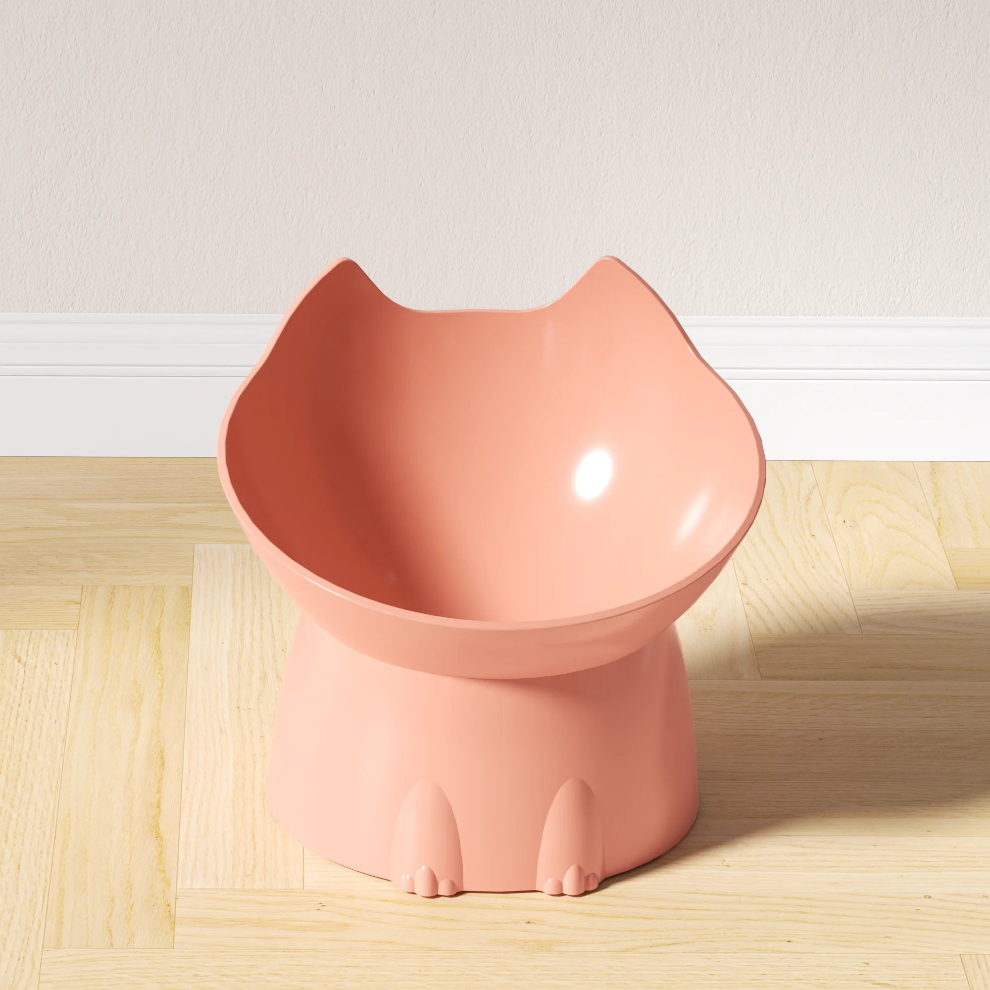 Elevated Cat Bowl Tilted Anti-Tip Feeding Dish Elevated Cat Bowl Tilted Anti-Tip Feeding Dish