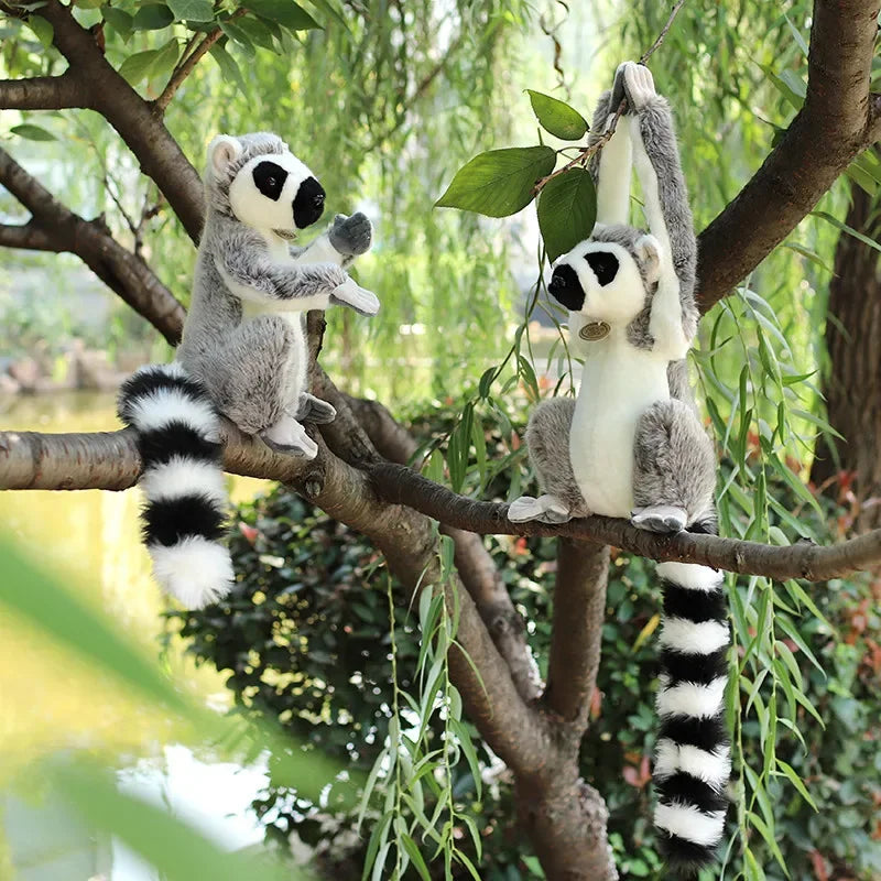 Realistic Lemur Plush Animal Toy Realistic Lemur Plush Animal Toy Furvenzy