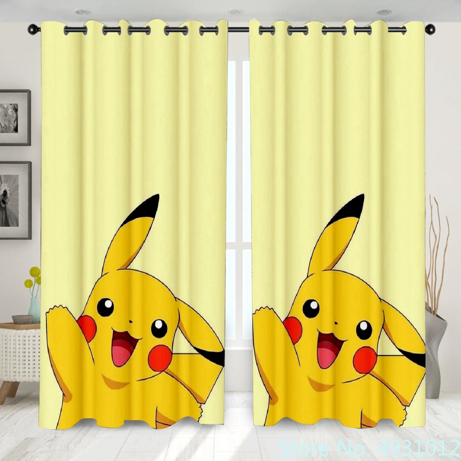 Pokemon Pikachu Curtains Pokemon Pikachu Curtains Furvenzy