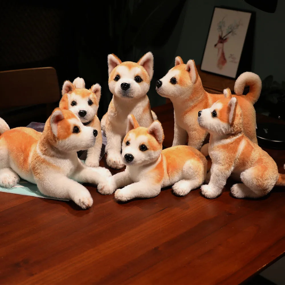 Realistic Akita Dog Plush Stuffed Toy Realistic Akita Dog Plush Stuffed Toy
