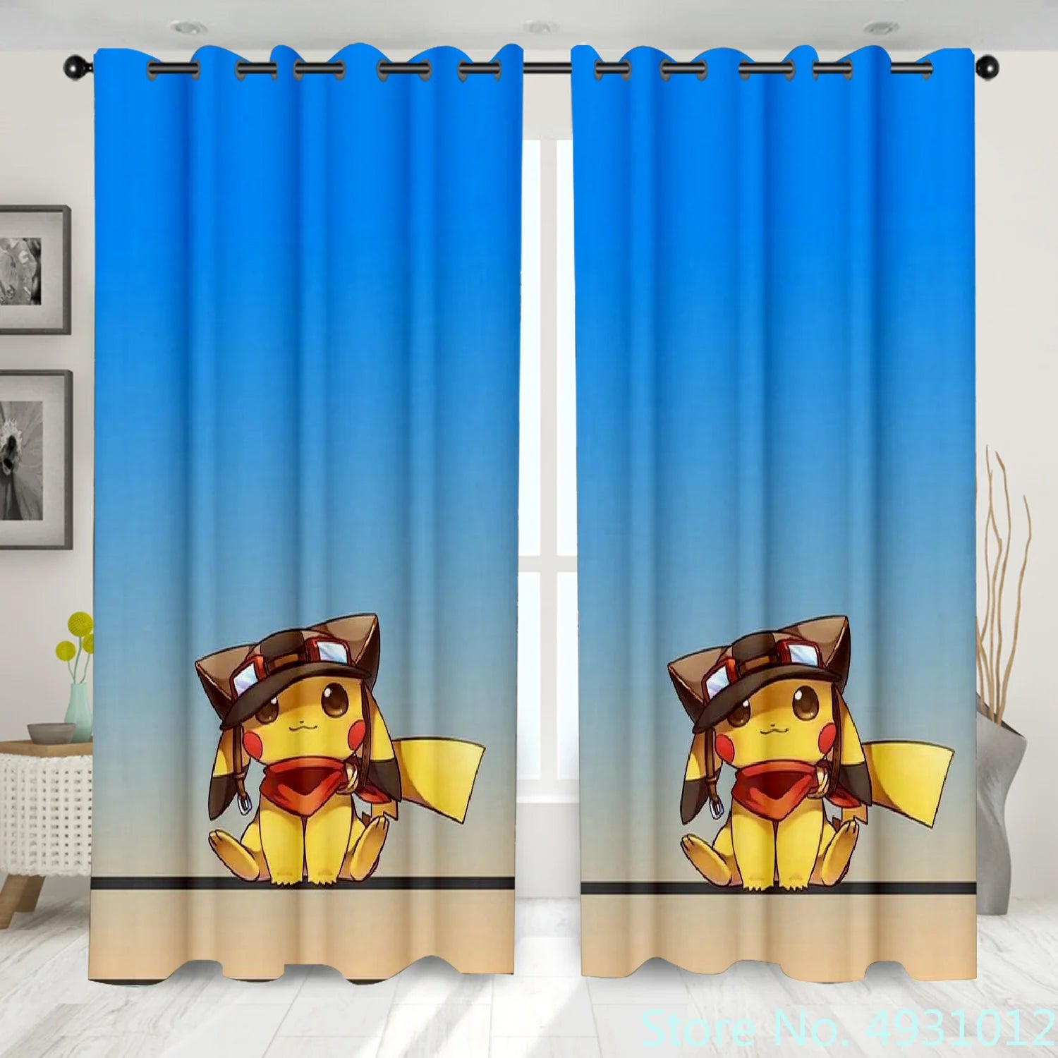 Pokemon Pikachu Curtains Pokemon Pikachu Curtains Furvenzy 6 W138x H100cm