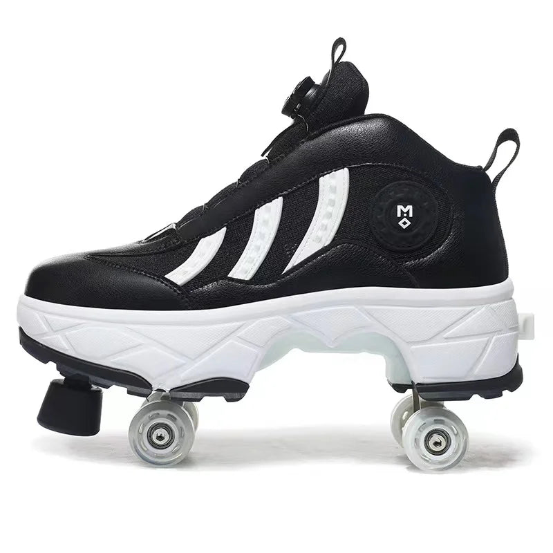 Deform Sport Roller Skates With Brake Head Deform Sport Roller Skates With Brake Head Furvenzy Black Men's 3.5 (Ladies 4.5)