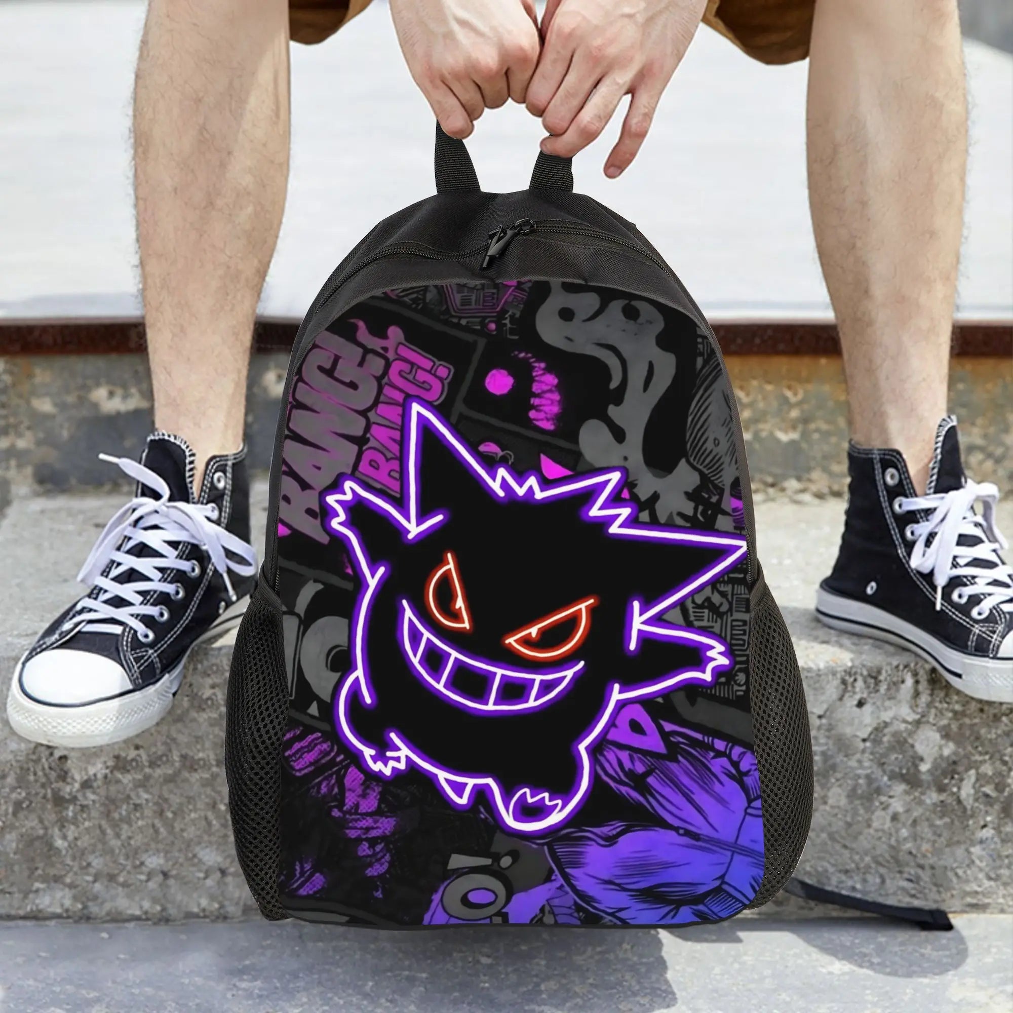 Pokemon Gengar Backpack – Halloween School Daypack Pokemon Gengar Backpack – Halloween School Daypack