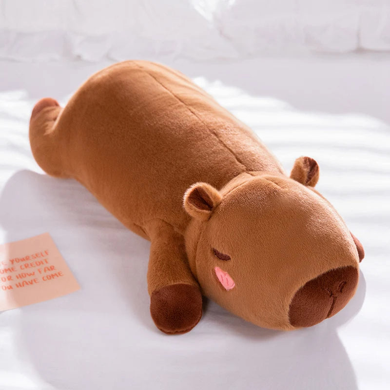 Capybara Giant Squishmallow Plush Capybara Giant Squishmallow Plush Furvenzy Shy Capybara About 60cm