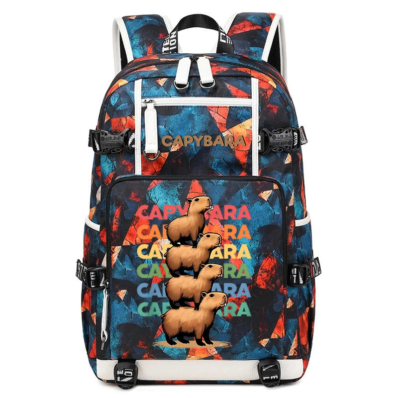 Capybara Backpack – Large Capacity Lightweight Travel School Bag Capybara Backpack – Large Capacity Lightweight Travel School Bag