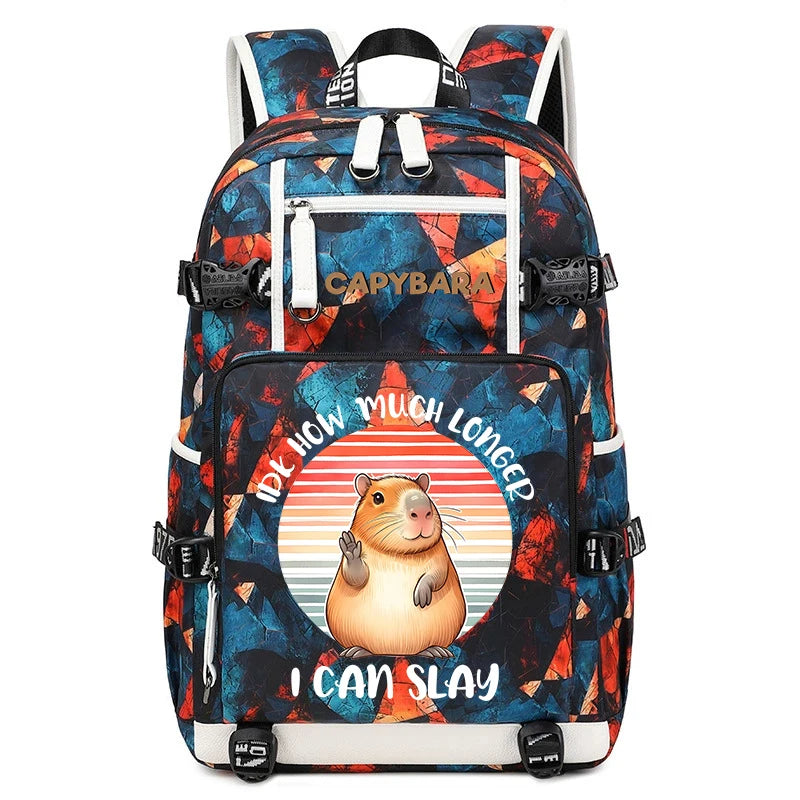 Capybara Backpack – Large Capacity Lightweight Travel School Bag Capybara Backpack – Large Capacity Lightweight Travel School Bag