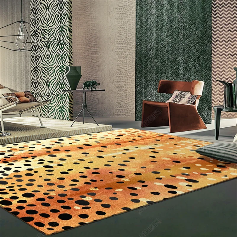 Leopard Print Luxury Rug Carpet Leopard Print Luxury Rug Carpet Furvenzy E 80x160CM