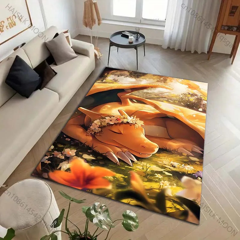 Pokemon Charizard Area Rug Carpet Pokemon Charizard Area Rug Carpet