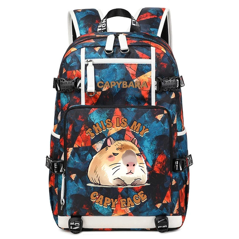 Capybara Backpack – Large Capacity Lightweight Travel School Bag Capybara Backpack – Large Capacity Lightweight Travel School Bag