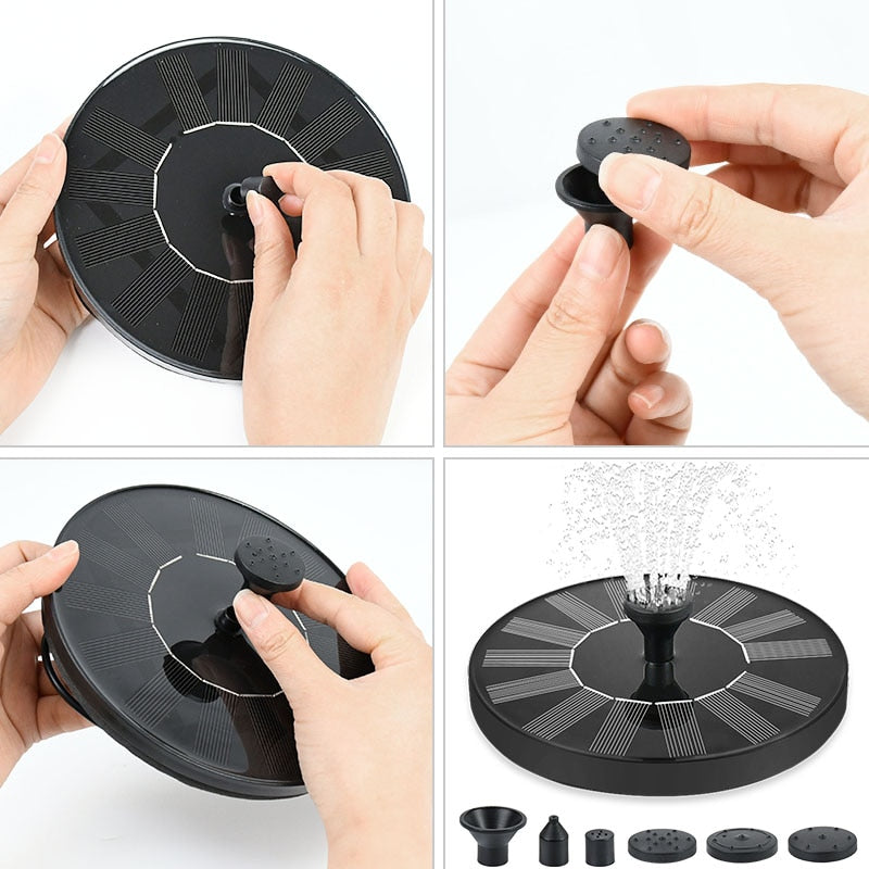 Mini Solar Water Fountain Mini Solar Water Fountain Furvenzy