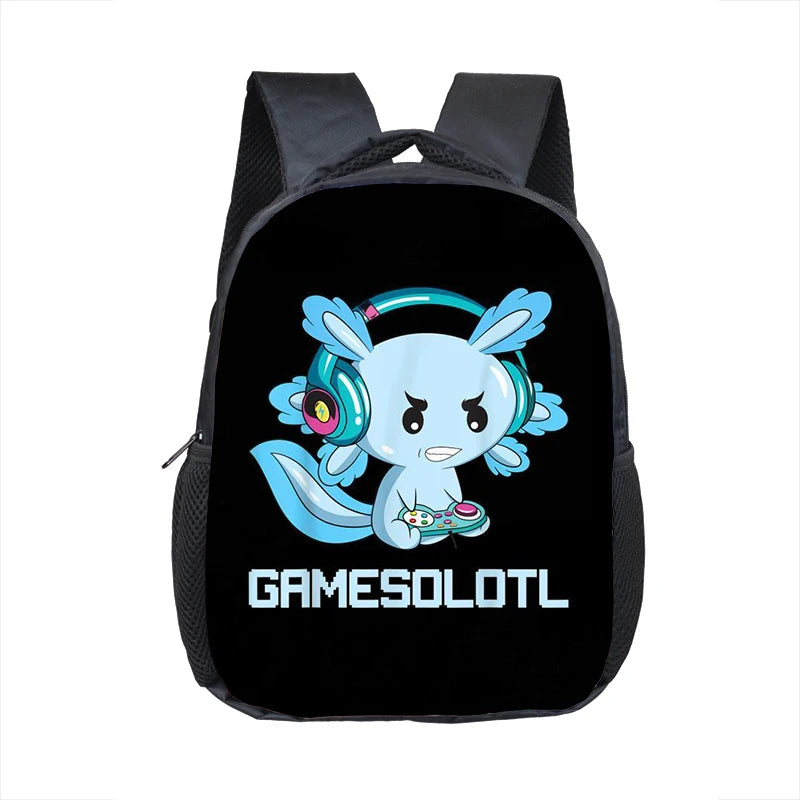 Axolotl Sea Otter Kids Backpack - Kids Toddler School Bag Axolotl Sea Otter Kids Backpack - Kids Toddler School Bag