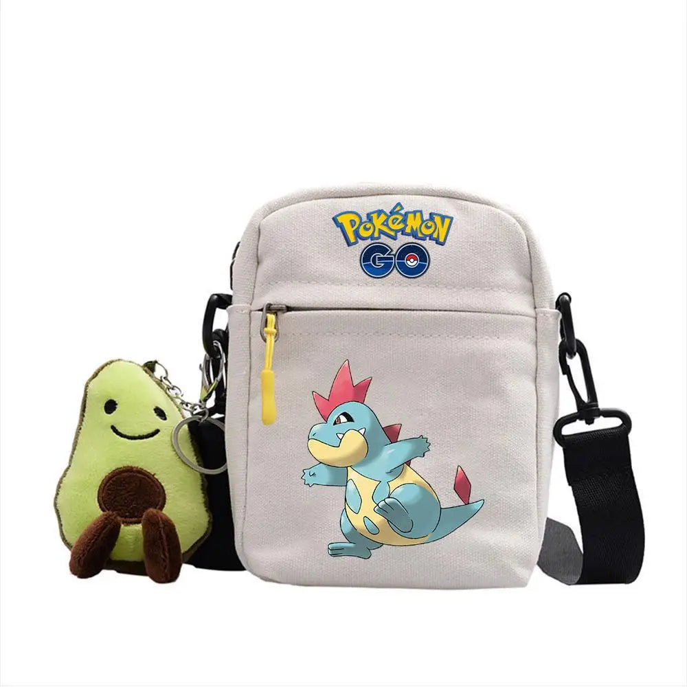 Pokemon Pikachu Canvas Crossbody Bag Pokemon Pikachu Canvas Crossbody Bag - Furvenzy