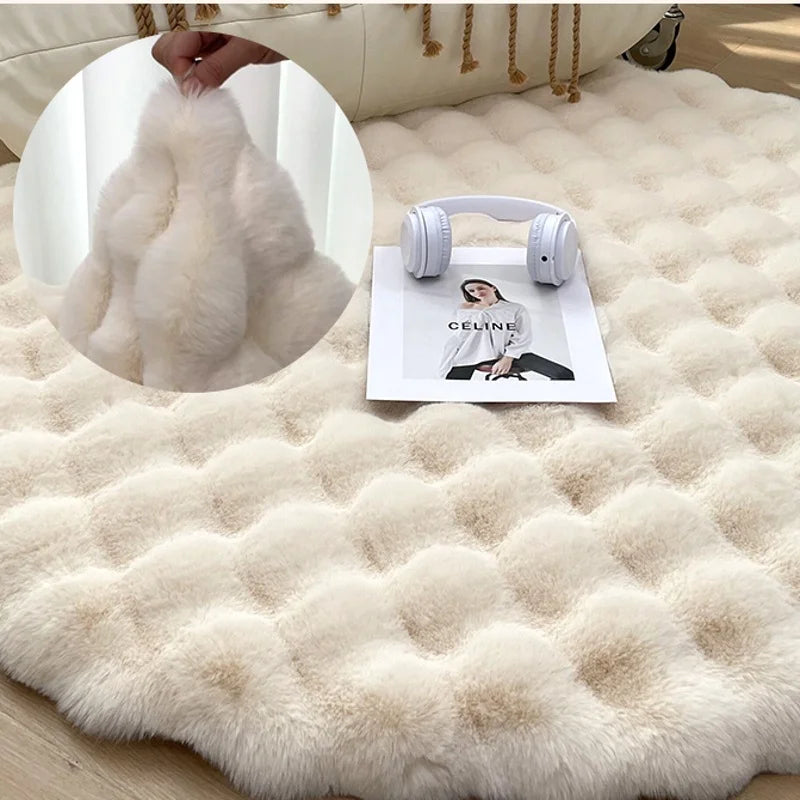 Plush Round Carpet Rugs for Living Room Plush Round Carpet Rugs for Living Room Furvenzy