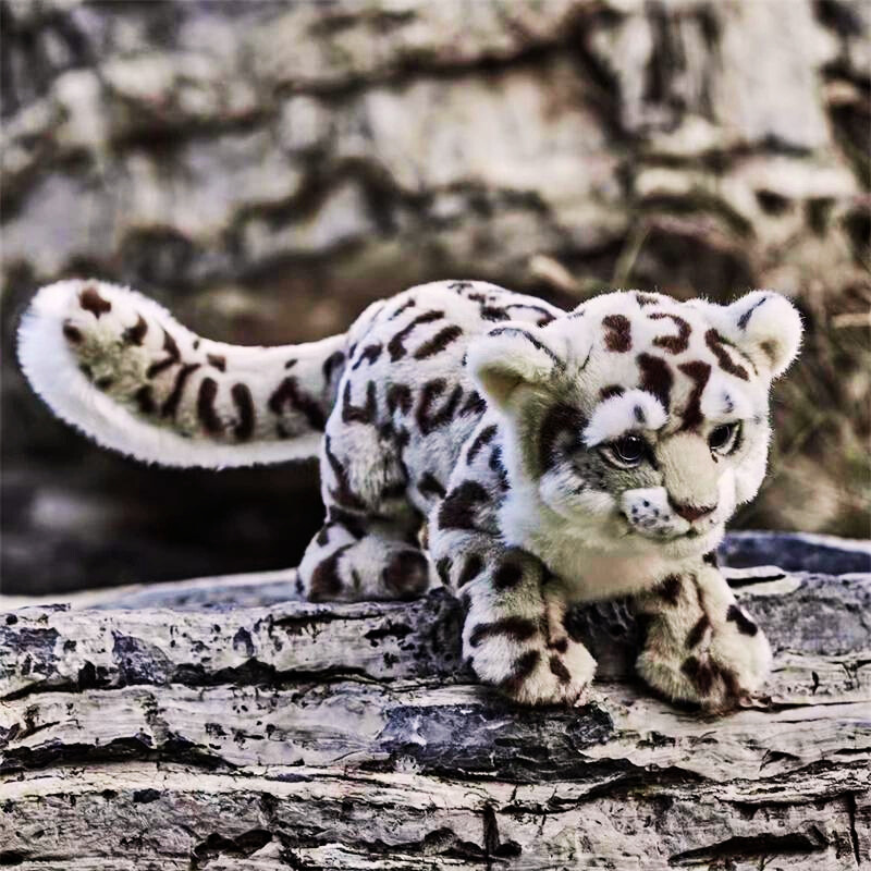 Realistic Snow Leopard Plush Stuffed Toy Realistic Snow Leopard Plush Stuffed Toy Furvenzy