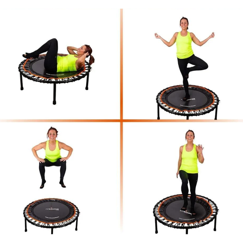 Half Folding Silent Indoor Premium Mini Trampoline Half Folding Silent Indoor Premium Mini Trampoline Furvenzy