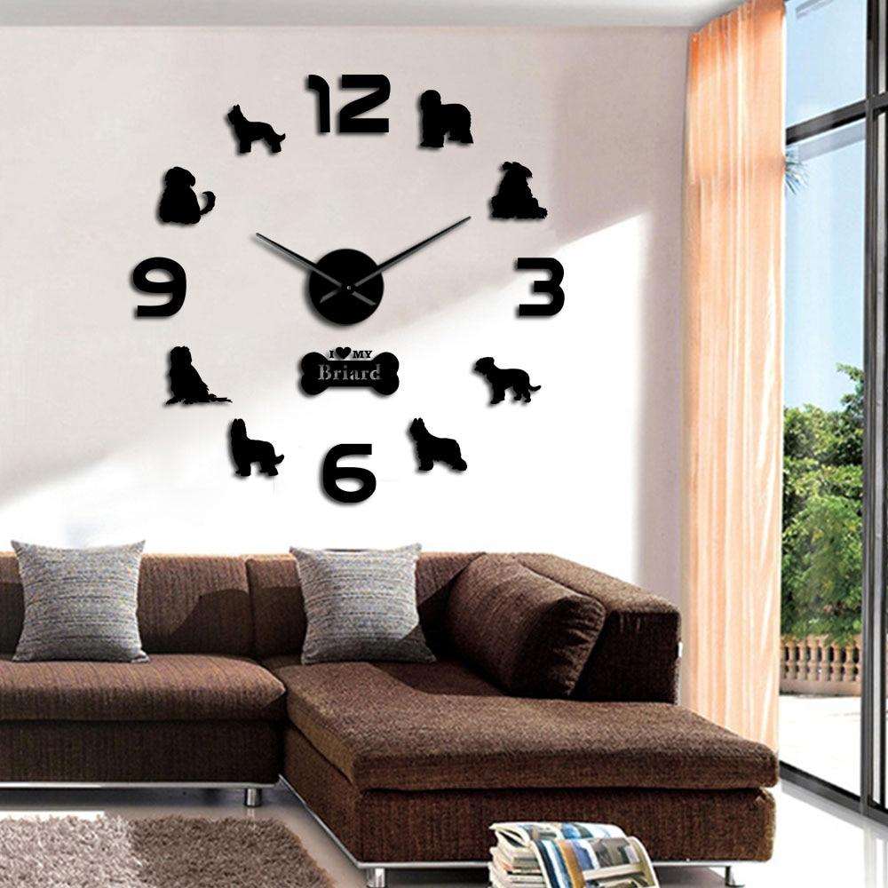 Briard Dog Wall Clock Briard Dog Wall Clock Furvenzy