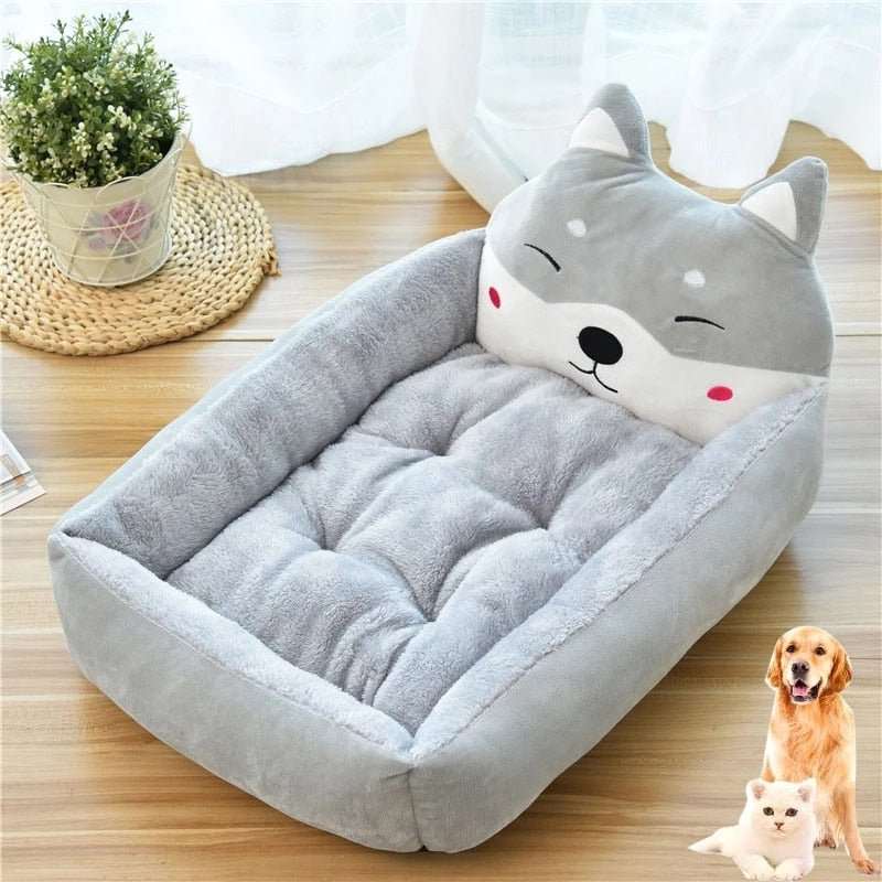 Cartoon Kennel Removable Washable Dog Bed Sofa Cartoon Kennel Removable Washable Dog Bed Sofa Furvenzy