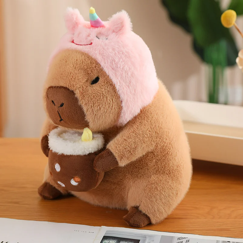 Capybara Plush Squishmallow Stuffed Toy Capybara Plush Squishmallow Stuffed Toy Furvenzy 16 23cm