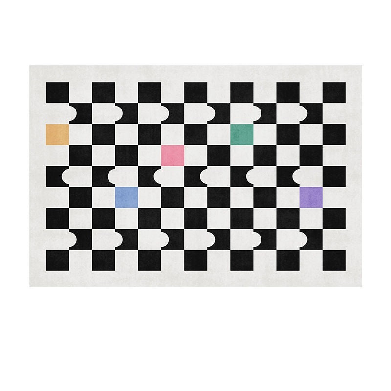 Checkerboard Living Room Carpet Geometric Rug Checkerboard Living Room Carpet Geometric Rug Furvenzy B 80x120cm