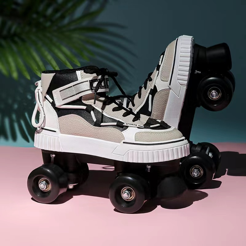 Roller Skates Shoes Patines for Women & Men Roller Skates Shoes Patines for Women & Men Furvenzy Black Wheel 1 Men's 5 (Ladies 6)