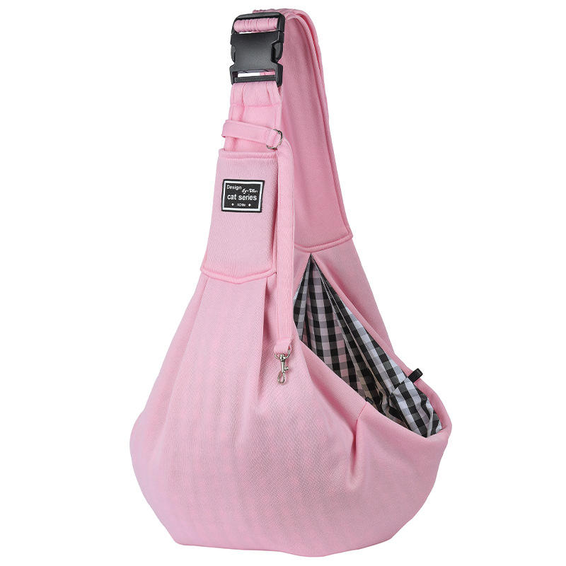 Sling Hands Pet Shoulder Bag Sling Hands Pet Shoulder Bag Pet Carrier & Crate Accessories Furvenzy Pink