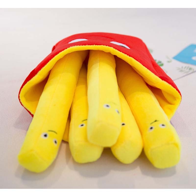 Simulation Food Fries Pillow Pizza Plush Toy Simulation Food Fries Pillow Pizza Plush Toy Furvenzy