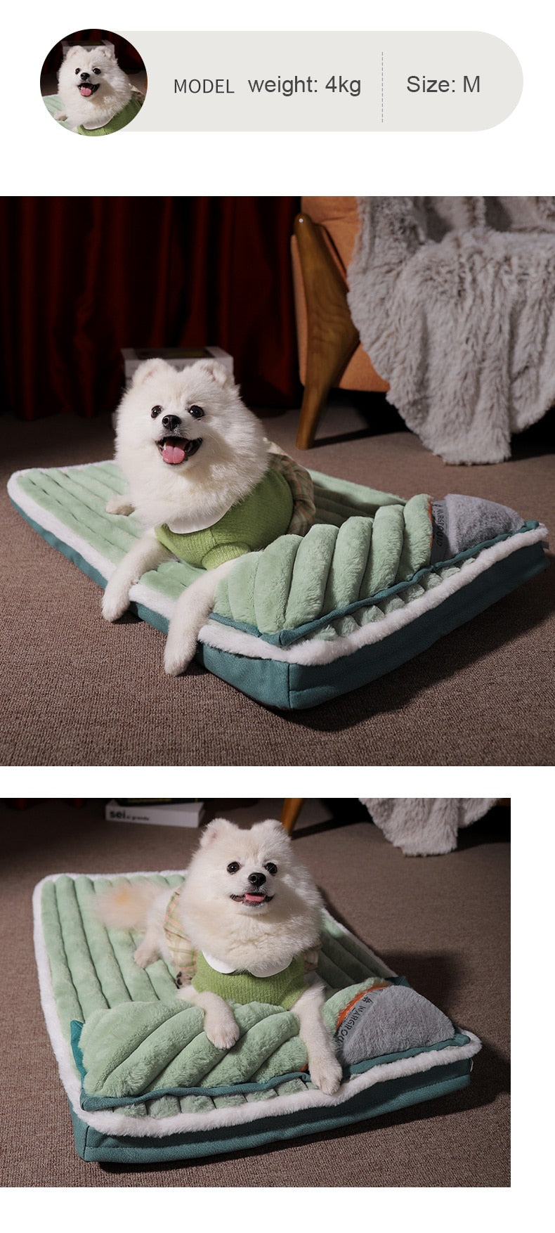 Dog Bed with Padded Cushion Dog Bed with Padded Cushion Furvenzy