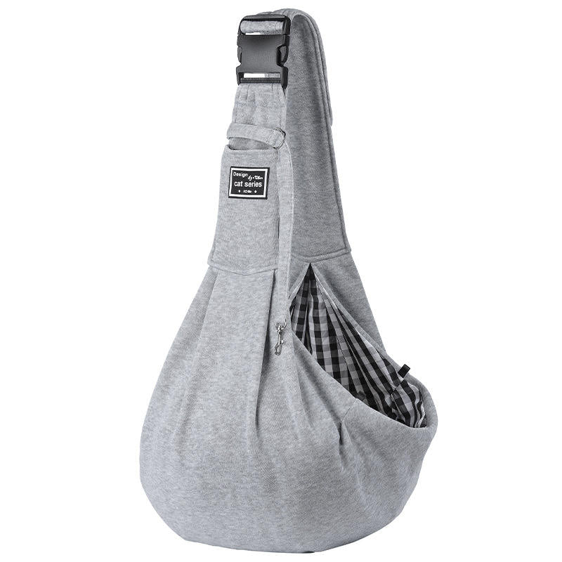 Sling Hands Pet Shoulder Bag Sling Hands Pet Shoulder Bag Pet Carrier & Crate Accessories Furvenzy Grey