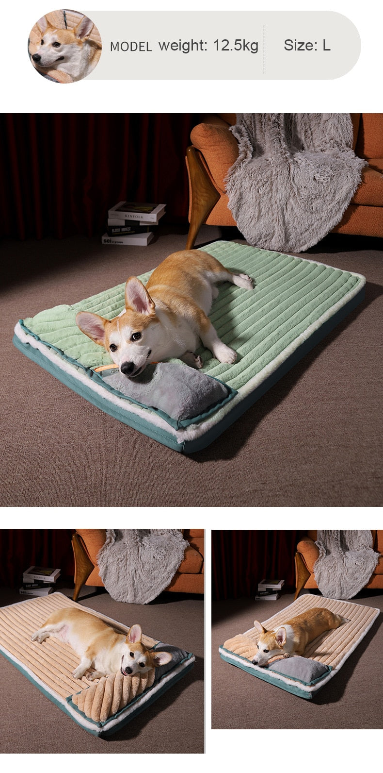 Dog Bed with Padded Cushion Dog Bed with Padded Cushion Furvenzy
