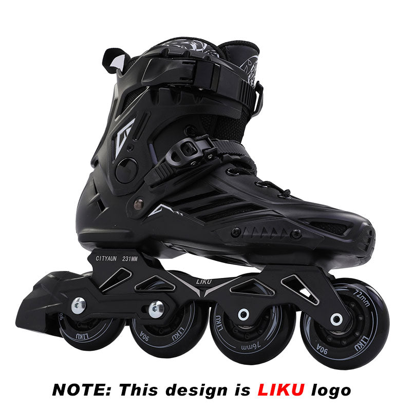 Inline Roller Skates for Men & Women Inline Roller Skates for Men & Women Furvenzy LIKU-Black Men's 4.5 (Ladies 5.5)