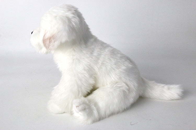 Realistic Maltese Dog Plush Stuffed Toy Realistic Maltese Dog Plush Stuffed Toy Furvenzy
