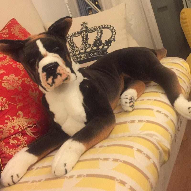 Realistic Boxer Dog Plush Stuffed Toy Realistic Boxer Dog Plush Stuffed Toy Furvenzy