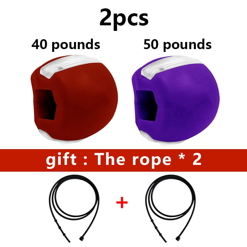 Jaw Exercise Ball Muscle Training Mewing Jaw Exercise Ball Muscle Training Mewing Furvenzy Red Purple