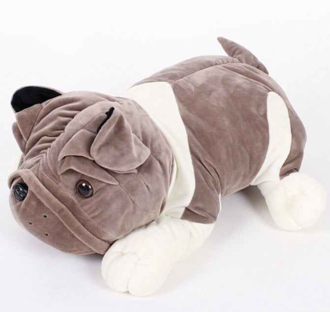 Shar Pei Bulldog Stuffed Plush Toy Shar Pei Bulldog Stuffed Plush Toy Furvenzy 25cm Grey