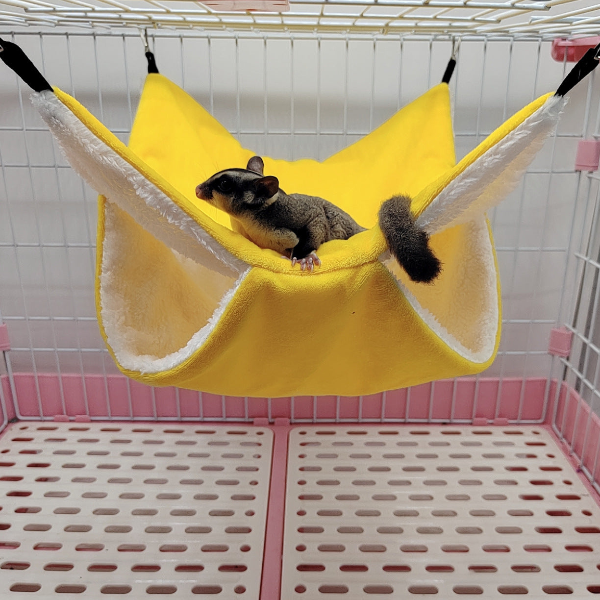 Hamster Hammock Hamster Hammock Pet Carrier & Crate Accessories Furvenzy Yellow 20 x 20 CM