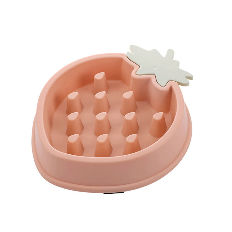 Pet Slow Bowl Pet Slow Bowl Pet Bowls, Feeders & Waterers Furvenzy Pink