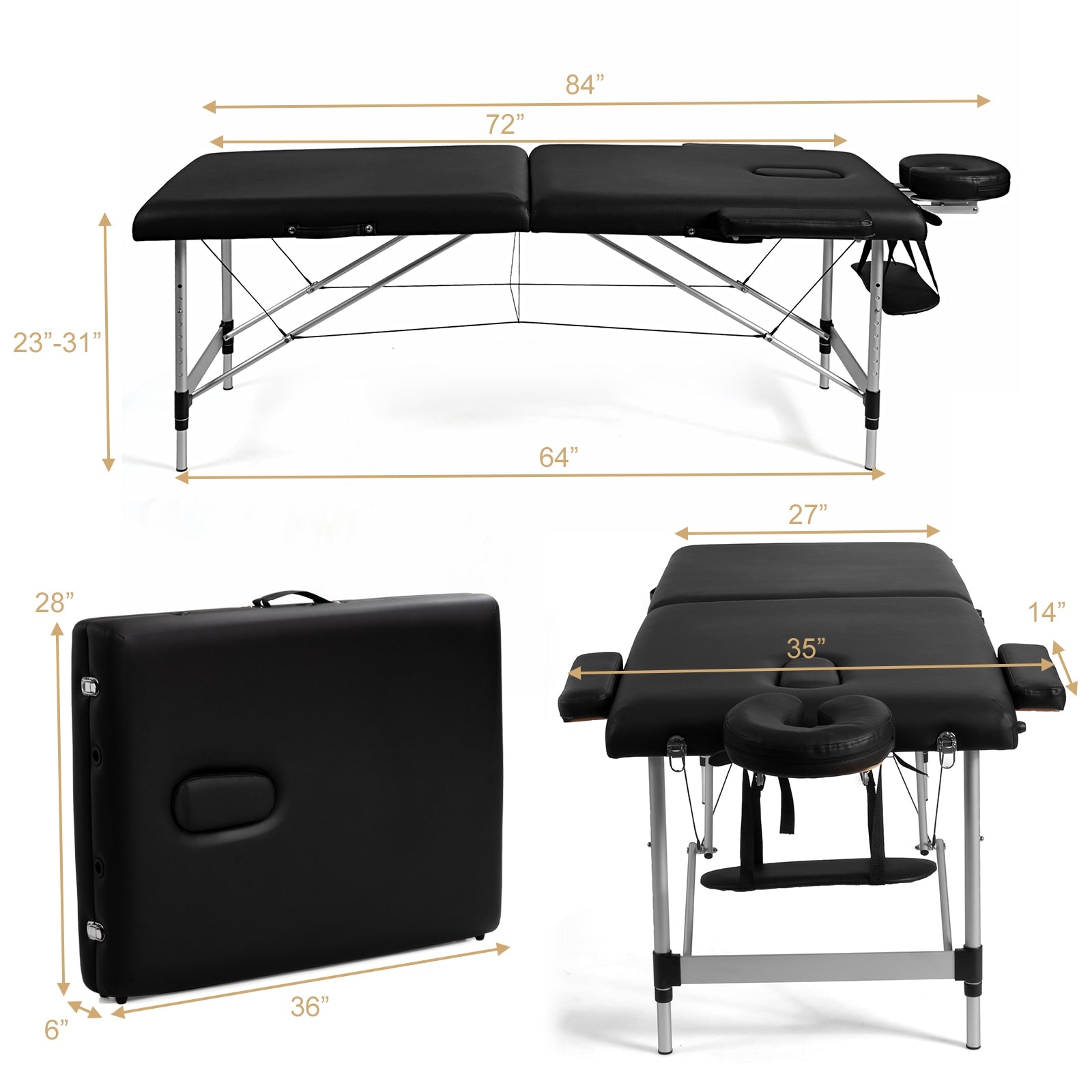 Portable Massage Table & Facial Spa Bed Portable Massage Table & Facial Spa Bed Furvenzy