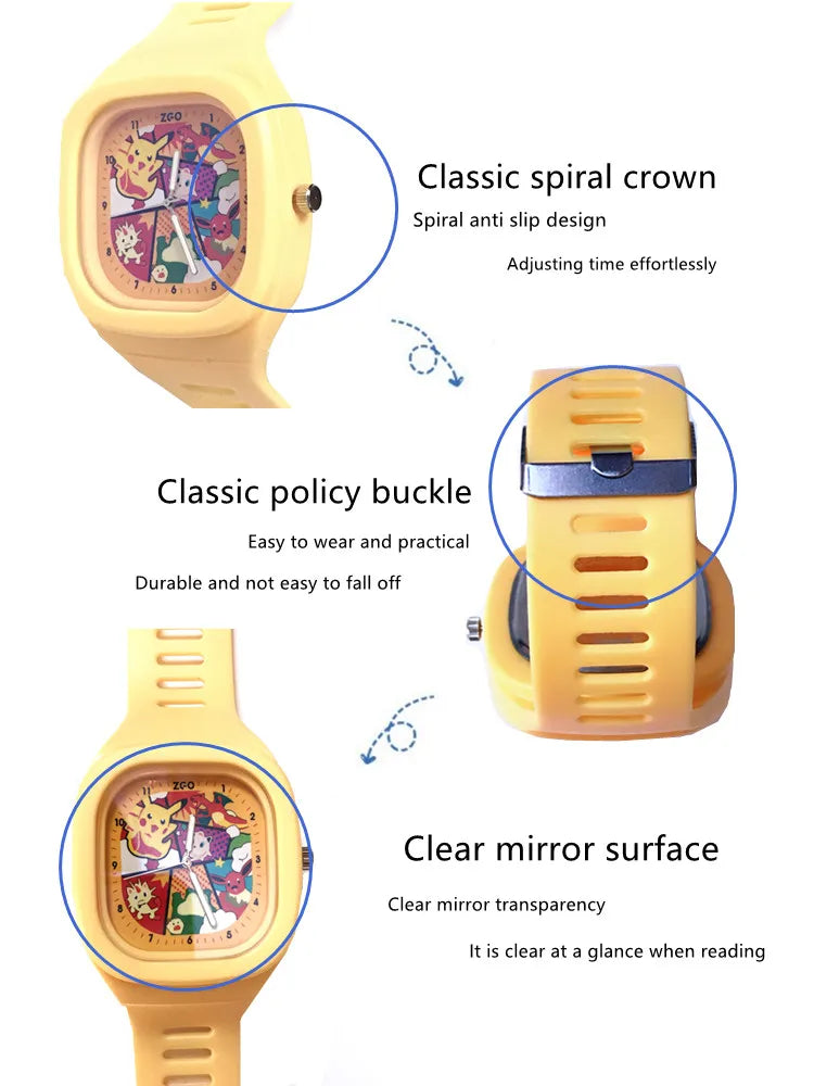 Pokemon Pikachu Pocket Monster Watch Pokemon Pikachu Pocket Monster Watch Furvenzy