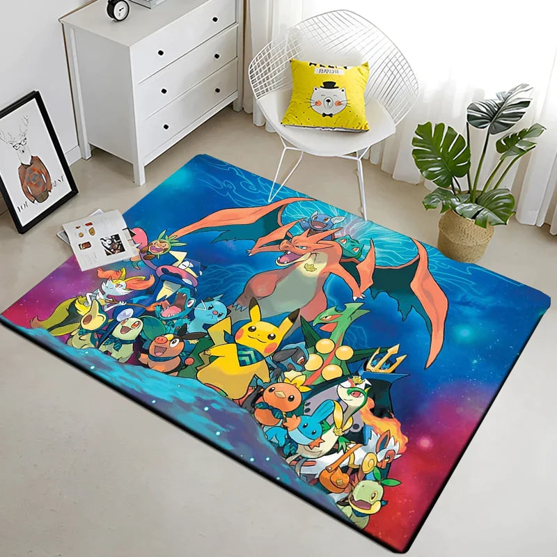 Pokemon Pikachu Full Character Rug Carpet Pokemon Pikachu Full Character Rug Carpet Furvenzy