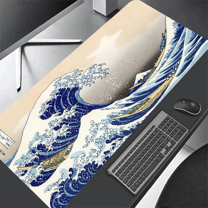 Gaming Mousepad Deskpad - Great Wave of Kanagawa Gaming Mousepad Deskpad - Great Wave of Kanagawa Furvenzy